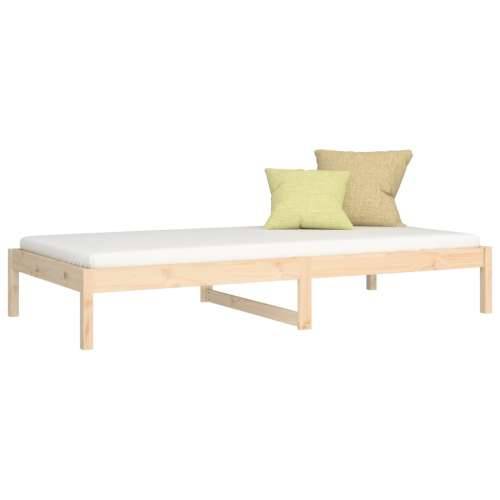 Dnevni krevet bez madraca 80 x 200 cm od masivne borovine - Prirodna 80 x 200 cm Cijena