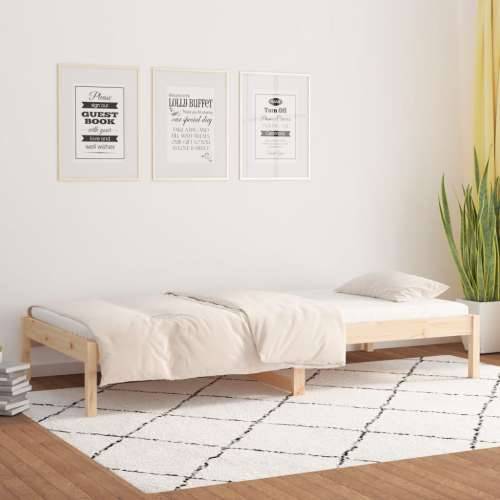 Dnevni krevet bez madraca 80 x 200 cm od masivne borovine - Prirodna 80 x 200 cm Cijena