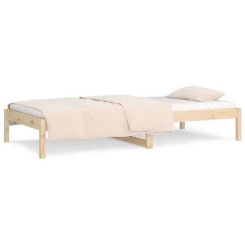 Dnevni krevet bez madraca 80 x 200 cm od masivne borovine - Prirodna 80 x 200 cm Cijena