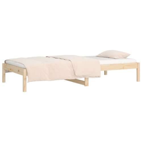 Dnevni krevet bez madraca 80 x 200 cm od masivne borovine - Prirodna 80 x 200 cm Cijena