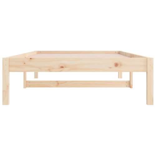 Dnevni krevet bez madraca 80 x 200 cm od masivne borovine - Prirodna 80 x 200 cm Cijena