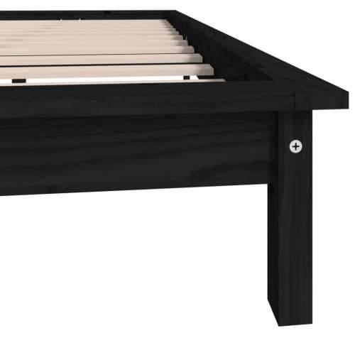 Okvir za krevet crni 200 x 200 cm od masivne borovine - Crna 200 x 200 cm Cijena