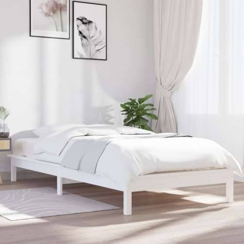 Okvir za krevet od borovine bijela 90x190 cm jednokrevetni - Bijela 90 x 190 cm Cijena