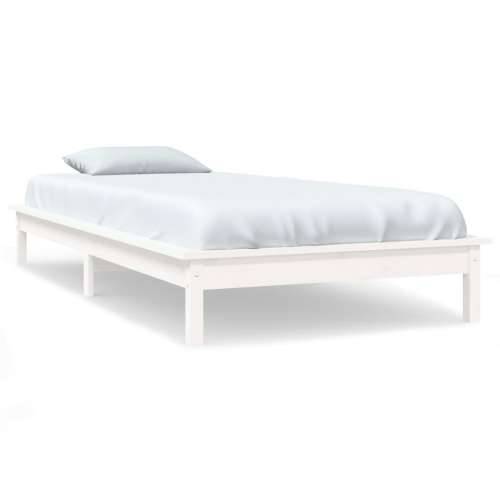 Okvir za krevet od borovine bijela 90x190 cm jednokrevetni - Bijela 90 x 190 cm Cijena