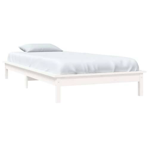 Okvir za krevet od borovine bijela 90x190 cm jednokrevetni - Bijela 90 x 190 cm Cijena