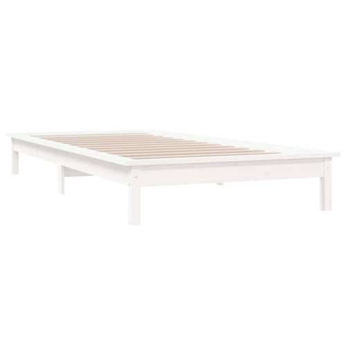 Okvir za krevet od borovine bijela 90x190 cm jednokrevetni - Bijela 90 x 190 cm Cijena