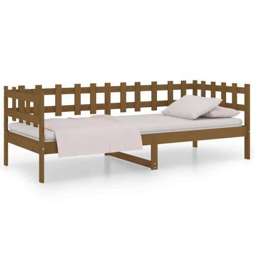 Dnevni ležaj smeđa boja meda 90x200 cm od masivne borovine - boja meda 90 x 200 cm Cijena