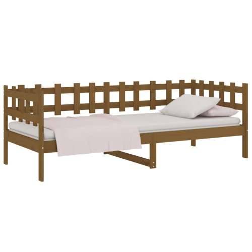 Dnevni ležaj smeđa boja meda 90x200 cm od masivne borovine - boja meda 90 x 200 cm Cijena