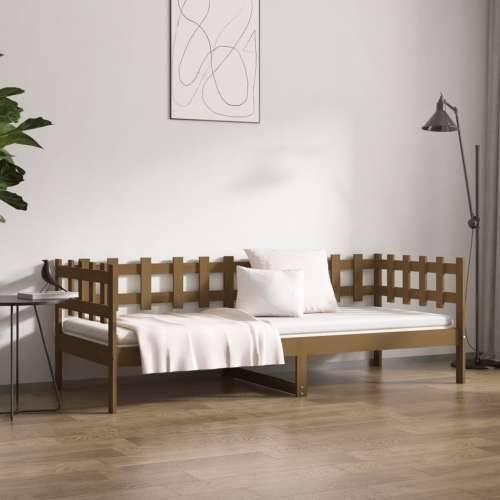 Dnevni ležaj smeđa boja meda 90x200 cm od masivne borovine - boja meda 90 x 200 cm Cijena
