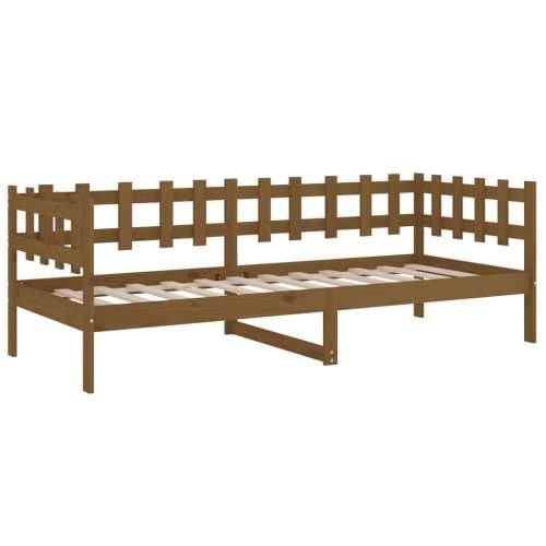 Dnevni ležaj smeđa boja meda 90x200 cm od masivne borovine - boja meda 90 x 200 cm Cijena