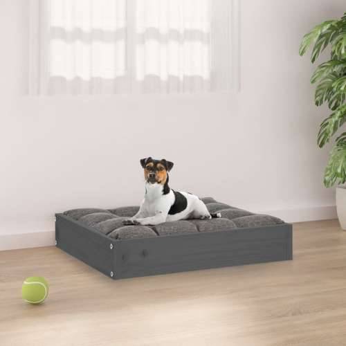 Krevet za pse sivi 91,5 x 64 x 9 cm od masivne borovine Cijena