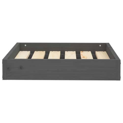 Krevet za pse sivi 91,5 x 64 x 9 cm od masivne borovine - Siva 51.5 x 44 x 9 cm Cijena