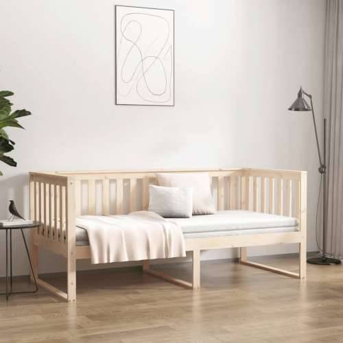 Dnevni krevet bez madraca 100x200 cm puno drvo bor - Prirodna 100 x 200 cm Cijena