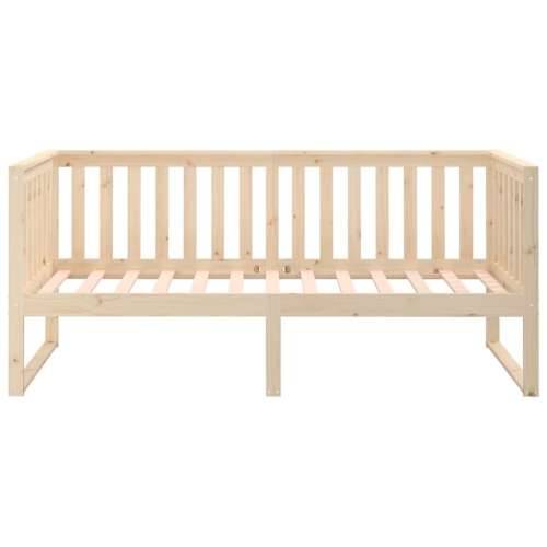 Dnevni krevet bez madraca 100x200 cm puno drvo bor - Prirodna 100 x 200 cm Cijena