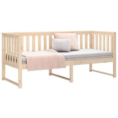 Dnevni krevet bez madraca 75x190 cm od masivne borovine - Prirodna 75 x 190 cm Cijena
