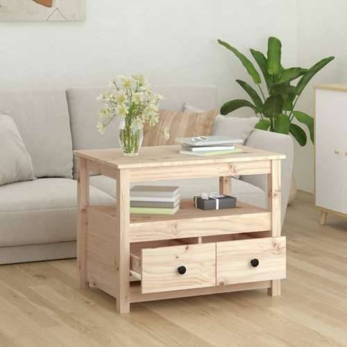 Stolić za kavu 71 x 49 x 55 cm od masivne borovine - Prirodna 1 Cijena