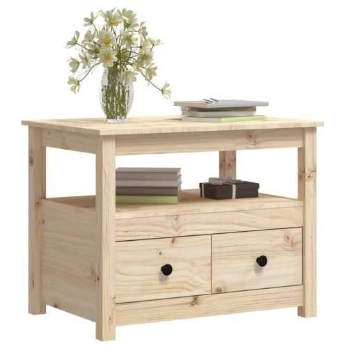 Stolić za kavu 71 x 49 x 55 cm od masivne borovine - Prirodna 1 Cijena