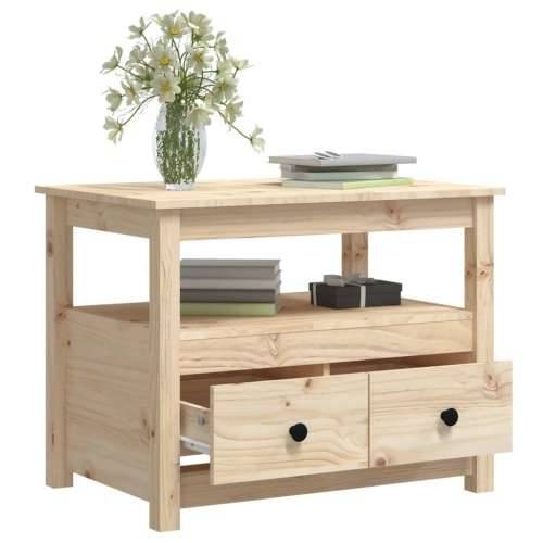 Stolić za kavu 71 x 49 x 55 cm od masivne borovine - Prirodna 1 Cijena