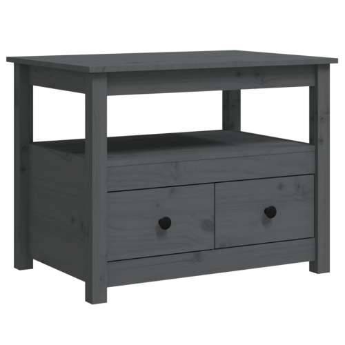 Stolić za kavu sivi 71 x 49 x 55 cm od masivne borovine - Siva 1 Cijena