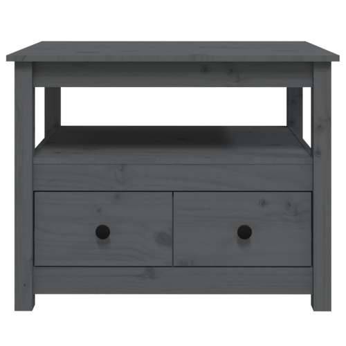 Stolić za kavu sivi 71 x 49 x 55 cm od masivne borovine - Siva 1 Cijena