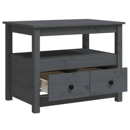 Stolić za kavu sivi 71 x 49 x 55 cm od masivne borovine - Siva 1 Cijena