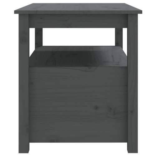 Stolić za kavu sivi 71 x 49 x 55 cm od masivne borovine - Siva 1 Cijena