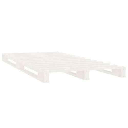 Krevet od paleta bijeli 90x190 cm od masivne borovine mali - Bijela 90 x 190 cm Cijena