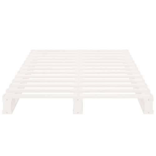 Krevet od paleta bijeli 90x190 cm od masivne borovine mali - Bijela 90 x 190 cm Cijena