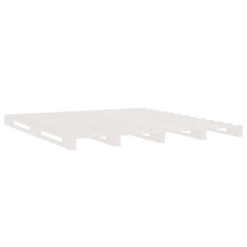 Krevet od paleta bijeli 140 x 190 cm od masivne borovine - Bijela 140 x 190 cm Cijena