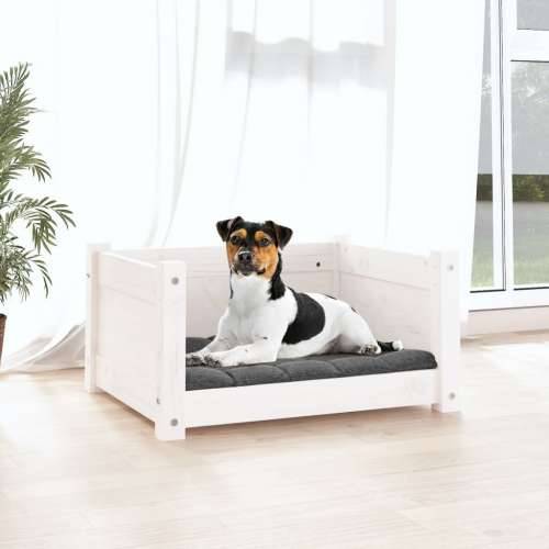 Krevet za pse bijeli 55,5x45,5x28 cm od masivne borovine - Bijela 55.5 x 45.5 x 28 cm Cijena
