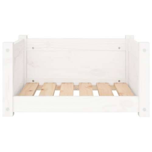 Krevet za pse bijeli 55,5x45,5x28 cm od masivne borovine - Bijela 55.5 x 45.5 x 28 cm Cijena