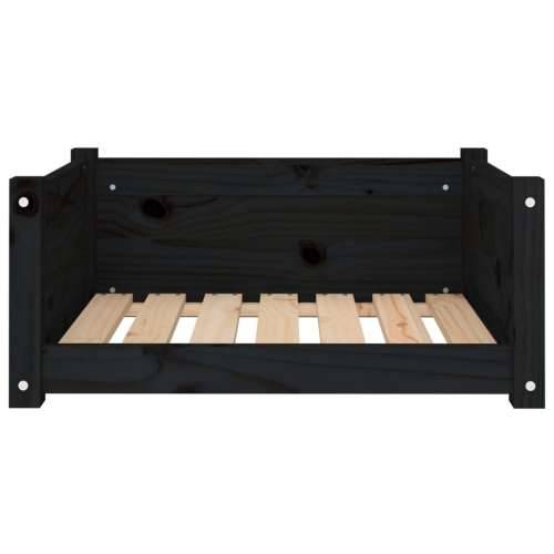Krevet za pse crna 65,5 x 50,5 x 28 cm od masivne borovine - Crna 65.5 x 50.5 x 28 cm Cijena