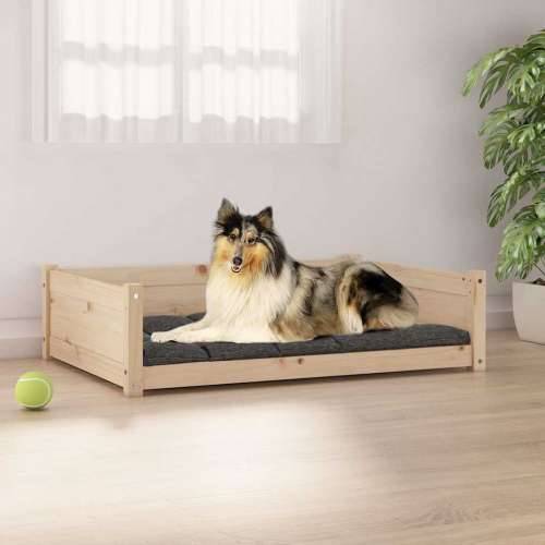 Krevet za pse 95,5x65,5x28 cm od masivne borovine - Prirodna 95.5 x 65.5 x 28 cm Cijena