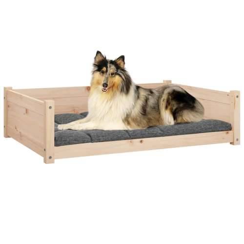 Krevet za pse 95,5x65,5x28 cm od masivne borovine - Prirodna 95.5 x 65.5 x 28 cm Cijena