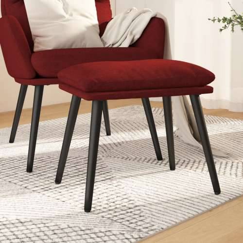Tabure crvena boja vina 45 x 29,5 x 35 cm od tkanine - boja crnog vina 1 Cijena