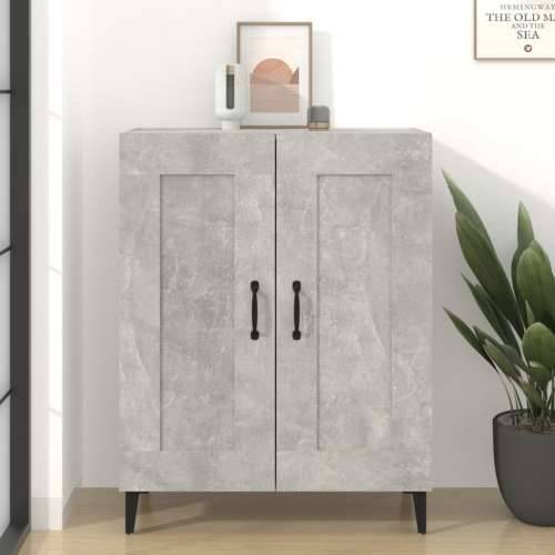 Komoda siva boja betona 69,5 x 34 x 90 cm od konstruiranog drva - Beton siva 1 Cijena
