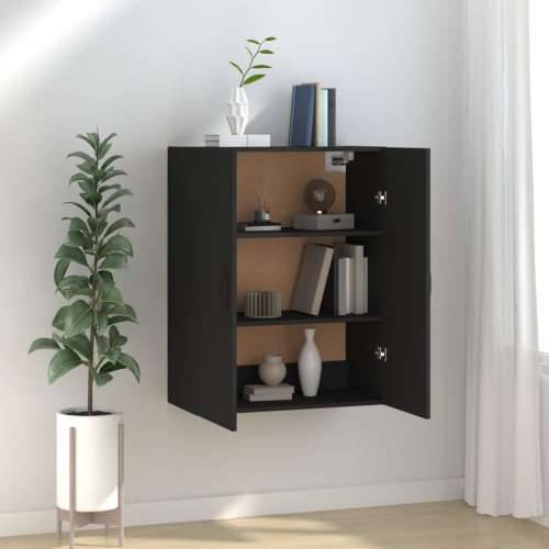 Viseći ormarić crni 69,5 x 34 x 90 cm od konstruiranog drva - Crna 1 Cijena