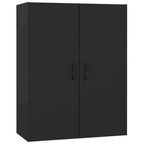 Viseći ormarić crni 69,5 x 34 x 90 cm od konstruiranog drva - Crna 1 Cijena