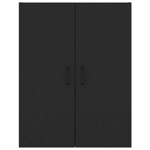 Viseći ormarić crni 69,5 x 34 x 90 cm od konstruiranog drva - Crna 1 Cijena