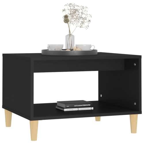 Stolić za kavu crni 60x50x40 cm od konstruiranog drva - Crna 1 Cijena
