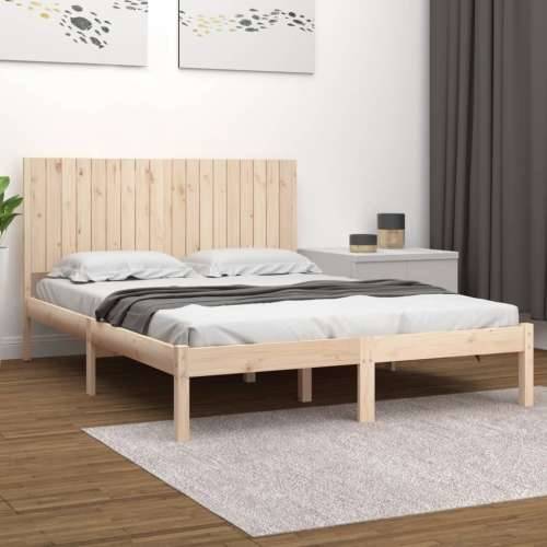 Okvir za krevet od masivnog drva 180 x 200 cm veliki bračni - Prirodna 180 x 200 cm Cijena