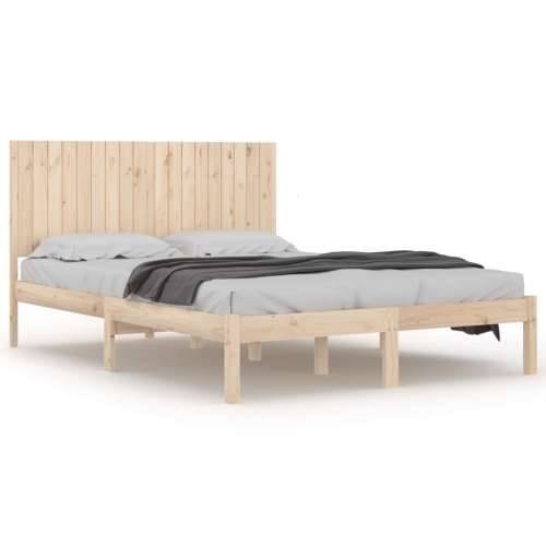 Okvir za krevet od masivnog drva 180 x 200 cm veliki bračni - Prirodna 180 x 200 cm Cijena