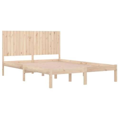 Okvir za krevet od masivnog drva 180 x 200 cm veliki bračni - Prirodna 180 x 200 cm Cijena