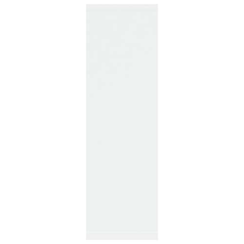 Zidna polica bijela 85 x 16 x 52,5 cm od konstruiranog drva Cijena