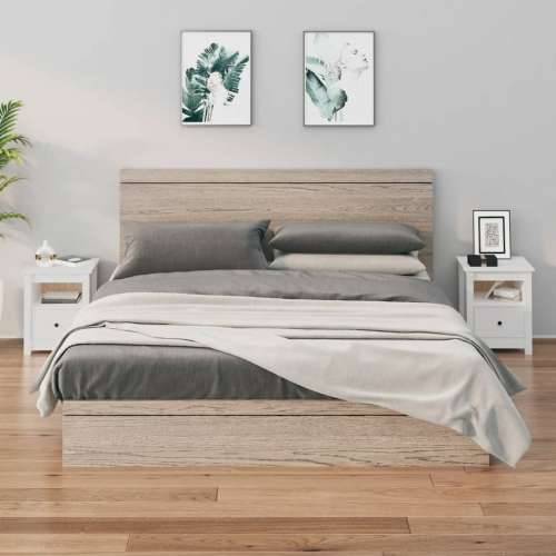 Noćni ormarići 2 kom bijeli 40 x 35 x 49 cm od masivne borovine - Bijela 2 Cijena