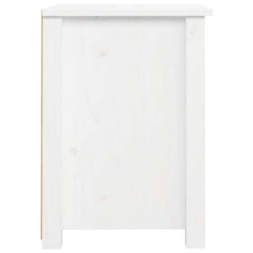 Noćni ormarići 2 kom bijeli 40 x 35 x 49 cm od masivne borovine - Bijela 2 Cijena