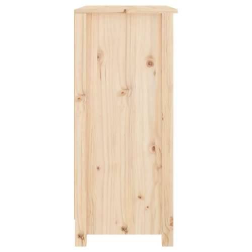 Komoda 70 x 35 x 80 cm od masivne borovine - Prirodna 1 Komoda s 2 vrata Cijena