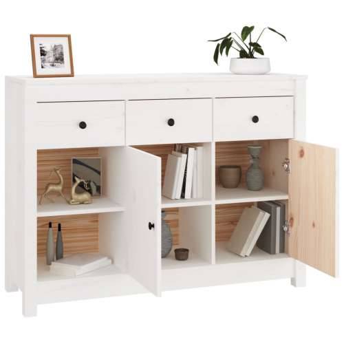 Komoda bijela 100 x 35 x 74 cm od masivne borovine - Bijela 1 Cijena