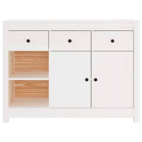 Komoda bijela 100 x 35 x 74 cm od masivne borovine - Bijela 1 Cijena