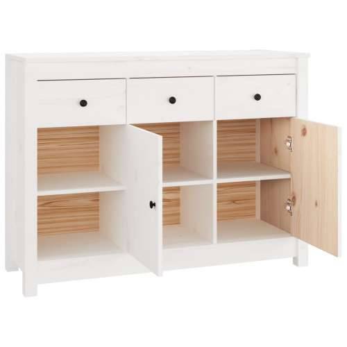 Komoda bijela 100 x 35 x 74 cm od masivne borovine - Bijela 1 Cijena